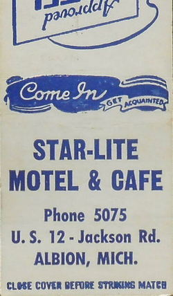 Star Lite Motel - Matchbook